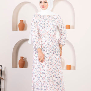 Robe de sécurité à ceinture pour femmes, vêtement islamique, mode Abaya, tunique Hijab, nouvelle collection 2022 - Product Image 4