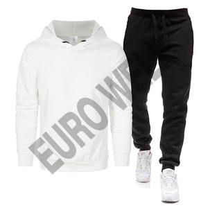 Venta al por mayor de alta calidad chándal ajustado para deportes y ropa de calle para correr con bajo MOQ elegante chándal de diseño apilado - Product Image 6