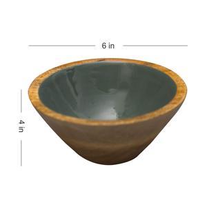 Tazón de servicio de madera de calidad de lujo Tazón de ensalada de chocolate de forma redonda de diseño más nuevo a un precio aceptable - Product Image 3