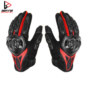 Gants de moto de course en plein air pour hommes Offre Spéciale Protection des mains personnalisable avec matériau en cuir antidérapant pour une conduite confortable - Product Image 5