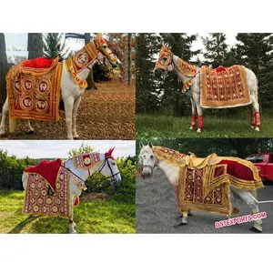 Costume de cheval Baraat pour mariage traditionnel meilleur Design Costume de cheval de mariage indien Costumes de cheval Baraat de mariage Punjabi