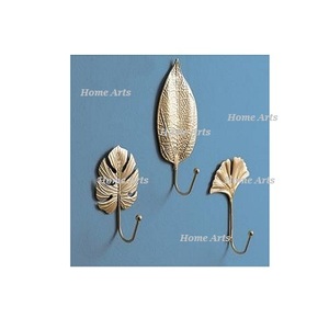 Handmade Metal <b>Gold</b> Color <b>Hook</b> Leaf Shape Customized Size <b>Hook</b> With Good Quality At Competitive Price - Product Image 2
