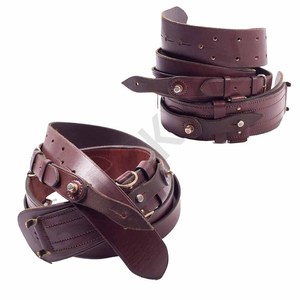 แซมบราวน์เข็มขัดมีสายเดี่ยวสีทึบเข็มขัดสีน้ำตาลเข้มแบบสั่งทำได้ - Product Image 4