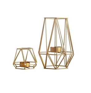 Porte-bougie en métal de style antique, qualité supérieure, taille personnalisée, porte-bougie pour accessoires de décoration de mariage - Product Image 4