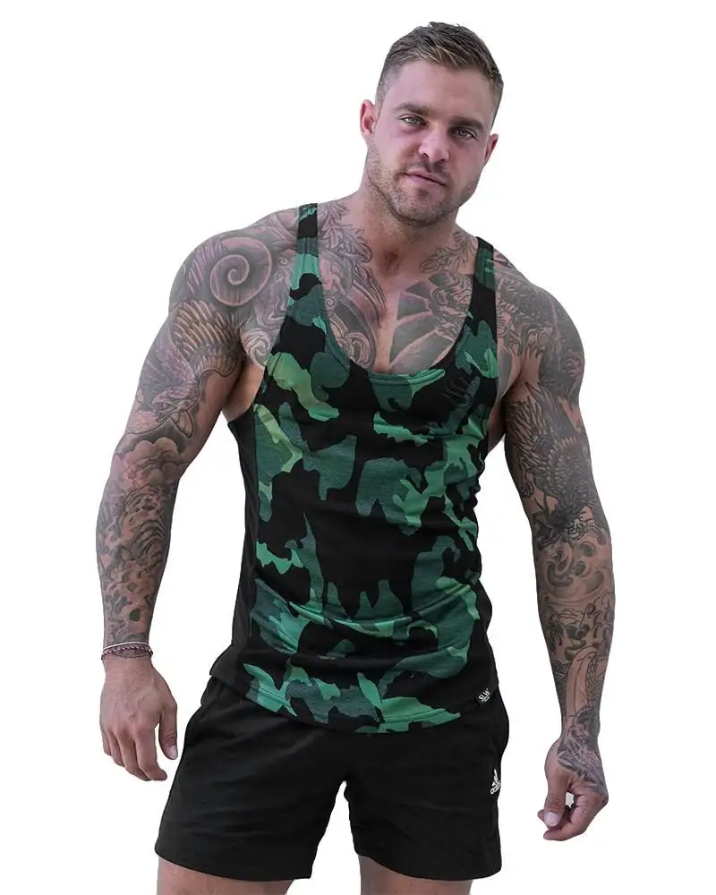 Gym Singlet Off The Shoulder T-Shirt Groothandel/Groothandel Hiphopkleding/Gym Singlets