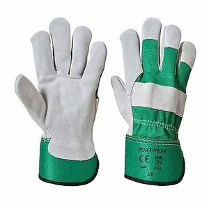 Guantes de trabajo de aparejo de cuero, uso múltiple, impermeables, anticortes, antideslizantes para construcción, seguridad en jardinería, tamaño XL - Product Image 1