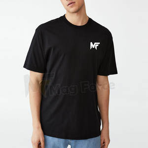 Camiseta ajustada con cuello redondo para hombre, color negro, ropa de verano, camiseta informal de manga corta con diseño personalizado para hombre - Product Image 1