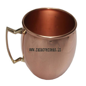 Mug Vintage en cuivre pur avec poignée en laiton sculpté, verres pour bière, vin, Vodka, pour boisson douce, 1 pièce - Product Image 1