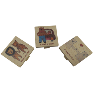 Clips aimantés en bois personnalisés avec des motifs d'animaux colorés pour les mémos de bureau et la décoration de la maison - Product Image 1