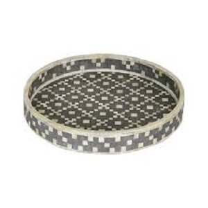 Bandeja con incrustaciones de hueso para servir, vajilla redonda de Ramadán Eid, fabricante de bandeja de servicio con incrustaciones de hueso, novedad - Product Image 6