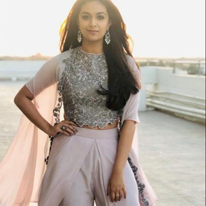 Classy stylish dhoti crop top Dress with beautiful applique work for Party/ Wedding =2020 - Product Image 1