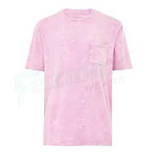 Camiseta con logotipo personalizado para hombre Acid Wash-Jersey de talla grande Diseño en blanco transpirable - Product Image 4