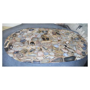 แผ่นหินอาเกตอัญมณีธรรมชาติแผ่นหินกึ่งมีค่า - Product Image 1