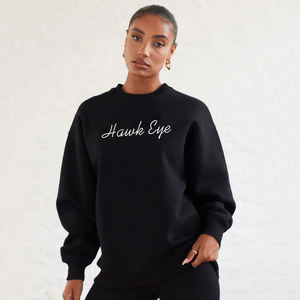 Couleur noire o cou goutte épaule femmes pull sweat nouveau Design Logo personnalisé 100% coton sweat - Product Image 1