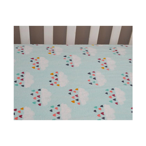 Hot Sale Super Soft White Baby Fitted Crib Sheet - Product Image 1