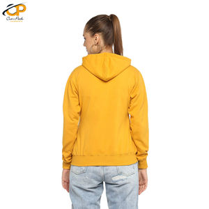 เสื้อฮู้ดผ้าฝ้ายคุณภาพสูงสำหรับผู้หญิงมีปกซิปผ้าถักนิตติ้งสำหรับฤดูหนาว - Product Image 3