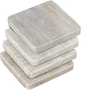 Posavasos de mármol KitchenWare Catering Artículo Posavasos de mármol de forma cuadrada Posavasos de té de la mejor calidad para el hogar o restaurante Uso diario - Product Image 3