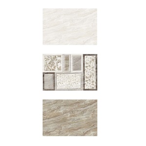 Azulejos de pared esmaltados de cerámica de color gris decorativos de diseño 3D 300x450mm - Product Image 3