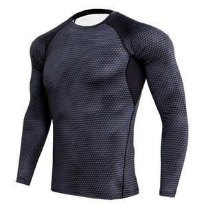 Custom Logo Long Sleeve Rash Guard for MMA BJJ <b>Surfing</b>-OEM Available - Product Image 5