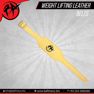 Cinturón ajustable de cuero de vaca para levantamiento de pesas con soporte lumbar acolchado de 4 pulgadas para gimnasio - Product Image 4