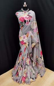 Banarasi Soie Jacquard Saree avec Chemisier Femmes Porter Dames Fête Festival Usage Quotidien Doux Coton Soie Sari En Gros Bas Prix Alphanumero - Product Image 5