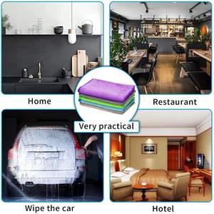 Bilancia riutilizzabile in microfibra panno facile da pulire stracci senza lanugine panni per la pulizia dei <span class=keywords><strong>Miracle</strong></span> senza striature nanoscala - Product Image 6