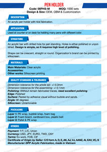 Custom logo Manufactory High quality Transparent Acrylic Display <b>Rack</b> for <b>Test</b> <b>tube</b> pen display holder assemble - Product Image 2