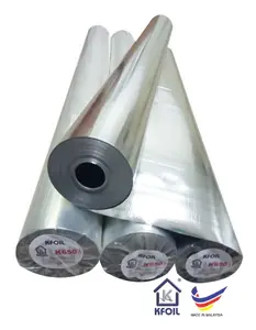 K650A (1.25 x 60m) Double Sided Reflective Vapor Barrier Metalized Woven Film