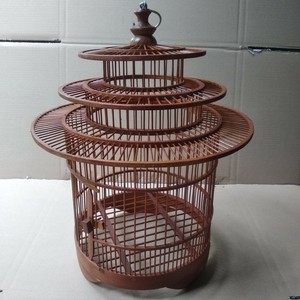 Suibian — Cage à oiseaux en bambou Vietnam, Cage pour oiseaux faite à la main par des artistes du Vietnam, Cage en bois - Product Image 1