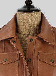 Veste de motard pour hommes, en cuir brossé avec fermeture éclair, disponibles dans toutes les couleurs de cuir, nouvelle collection - Product Image 3