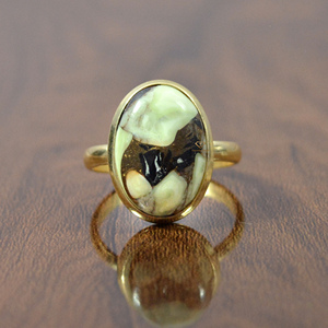 Vente en gros de quartz citron plaqué or 18 carats bague spinelle noire en argent sterling 925 de forme ovale pour mariage et fête - Product Image 4