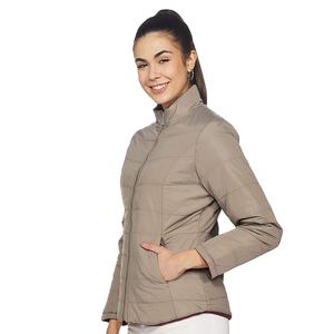 2025 chaqueta acolchada con cremallera larga de moda para mujer hecha a medida transpirable nailon algodón impermeable estilo holgado soporte impreso - Product Image 1
