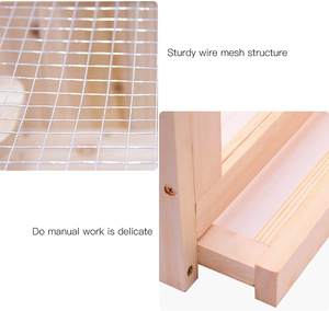 Gabbia per criceti in legno ecologica con chiusura a pressione per criceti e conigli - Product Image 5