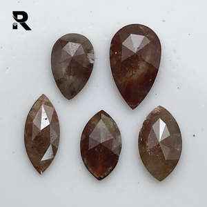 Diamante Rosa tallado con forma de mezcla, 4,00 Natural, Color melocotón - Product Image 2