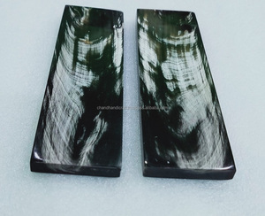 เปลือกเขาควายคุณภาพดีที่สุด ลายขาว / เปลือกเขาควายสำหรับทำด้ามมีด / แผ่น - Product Image 3