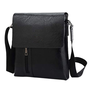 Unisex 2022 Madhav International nueva moda textura PU cuero Sling Bag Casual venta al por mayor hombres mujeres niñas cierre de cremallera viaje - Product Image 4