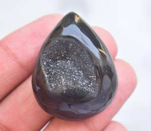 Colgante de ágata negra para mujer, lote de colgante de joyería con piedras naturales pulidas, para regalo de marido - Product Image 5