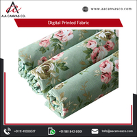 Tela de Lona Ligera, Tejida, 100% Algodón, Ecológica, de Alta Durabilidad, con Impresión a Color Personalizada, para Decoración del Hogar y Bolsas de Exterior
