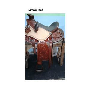 อานม้าหนังแท้ทรงตะวันตกแบบ Heavy Duty ขายดี น้ำหนักเบา สีน้ำตาล เบาะบุนวมอย่างดี ฮาร์ดแวร์สแตนเลส - Product Image 4