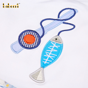 ชุดเสื้อผ้าเด็กผู้หญิงแบบปะติดตกปลา-BB1387 - Product Image 5