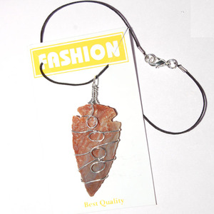 Buy Online Agate Arrowheads <b>Silver</b> <b>Wire</b> Wrap Pendants : Agate Arrowheads <b>Silver</b> <b>Wire</b> Wrap Pendants for Sale - Product Image 1
