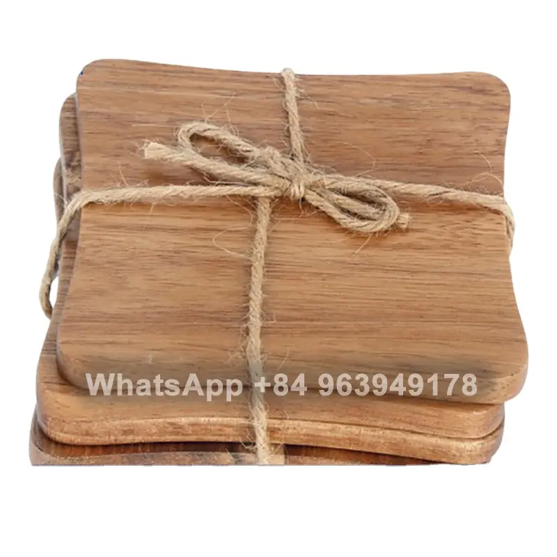 Item laris 2023 Diy wood coaster, wood tea coaster wood drink coaster untuk grosir WhatsApp: + 84 961005832