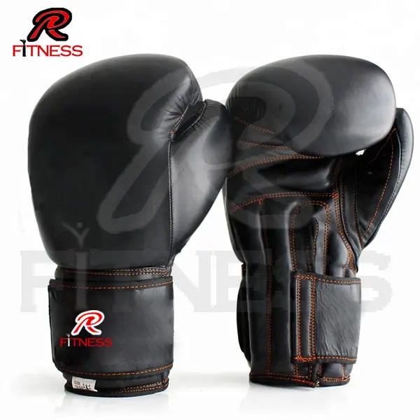 Gants de boxe en cuir professionnel de haute qualité, pour hommes et femmes, poinçonnés, MMA Muay Thai