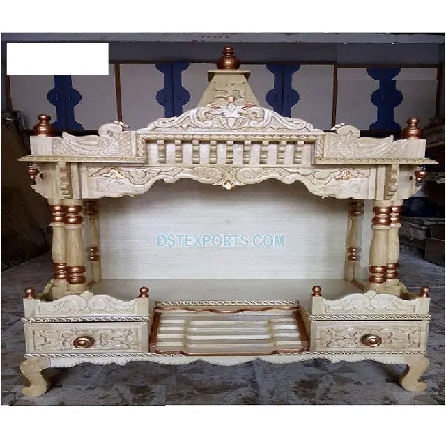 Buy Natural Wooden Temple For Home Wooden Temple Design For Home Indian Mp Teak Wood Mandir For Home