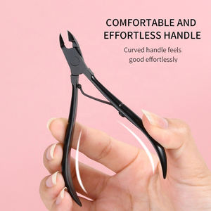 Recortador de cutículas para manicura, herramienta de manicura para salón de casa, recortador de cutículas, cortauñas para la eliminación de uñas, instrumentos de belleza, color negro - Product Image 2