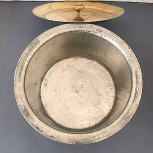 Indiano tradizionale pesante ottone puro Patila Tope Topia Bhaguna tondo cottura pentole utensili da cucina pentole e padelle finaldeal s2 - Product Image 4