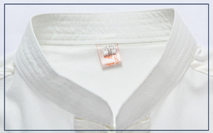 Uniforme de tai chi bordado con Dragón, ropa de verano, traje tang de manga corta blanca, wing chun - Product Image 2