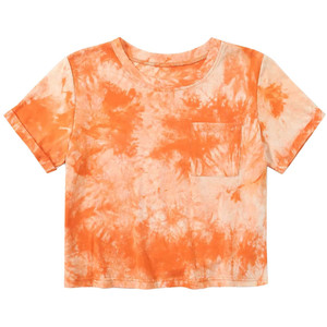 เสื้อยืด Elastane ผ้าฝ้าย95% สำหรับผู้หญิง,เสื้อครอปผ้าคอตตอน5% พิมพ์ลายแบบกำหนดเองเสื้อตัวบนทรงครอปแฟชั่น - Product Image 1