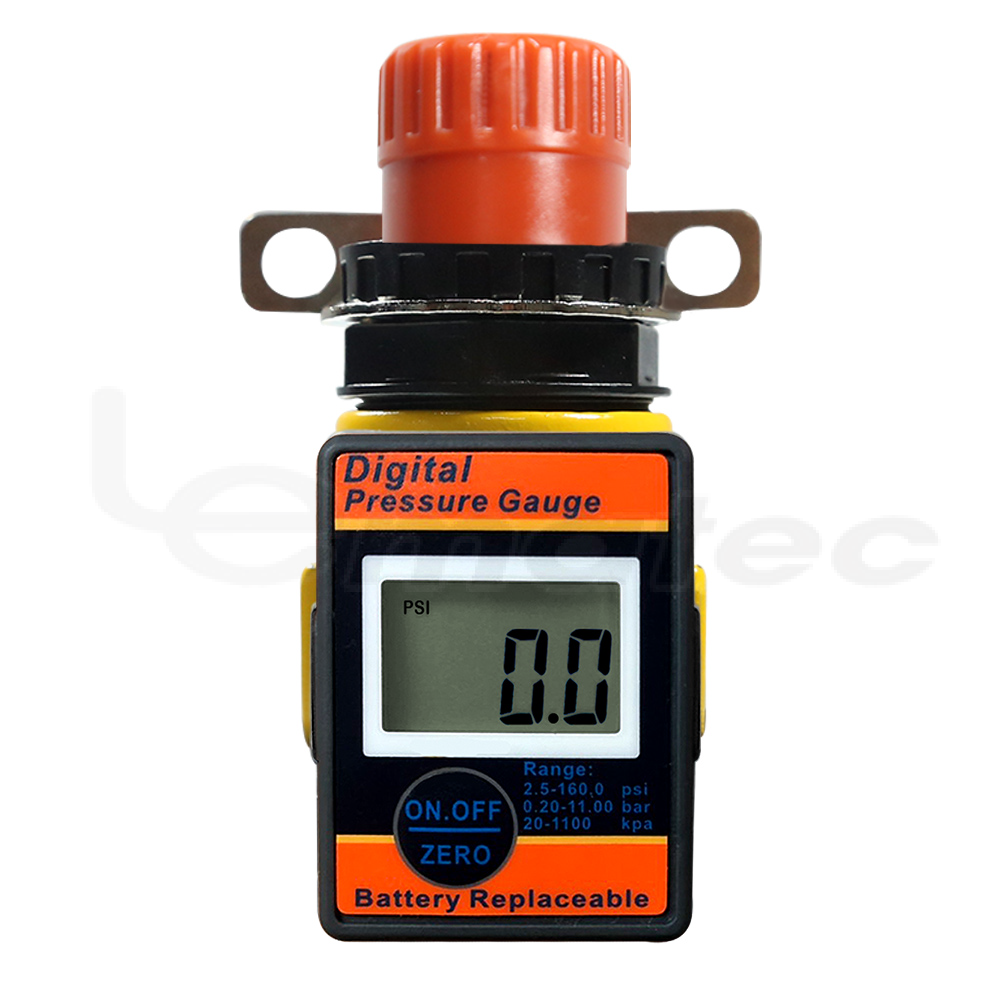 Регулятор воздушного клапана с цифровым манометром, блок управления воздушным портом 1/4 дюйма для компрессорного станка, легко читаемый, точный