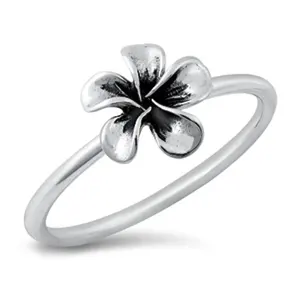 925 Sterling Silver Attractive Handcrafted Flower Plain Silver Ring At Wholesale Factory Cost From Supplier Shop Online